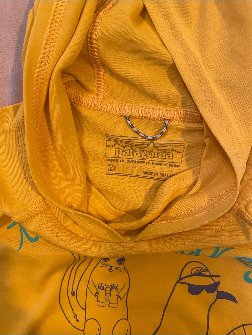 Patagonia Baby Capilene Silkweight Sun hoodie, 2T, like new - Picture 4 of 4